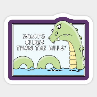 Big Blue the sea monster Sticker